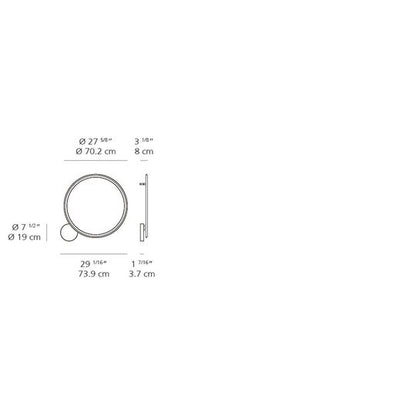 Ernesto Gismondi Discovery 29 Inch LED Wall Sconce by Artemide