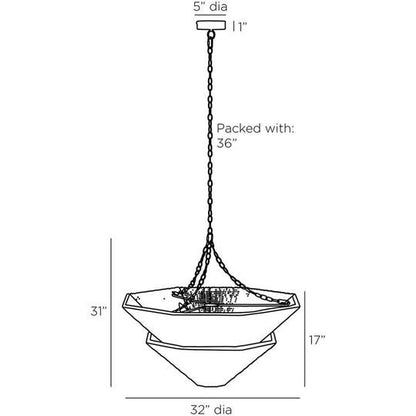 Anya 32 Inch Large Pendant by Arteriors Home