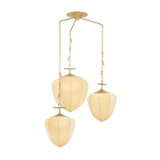 Noz Nozawa Hoshi 44 Inch 3 Light Multi Light Pendant by Corbett Lighting