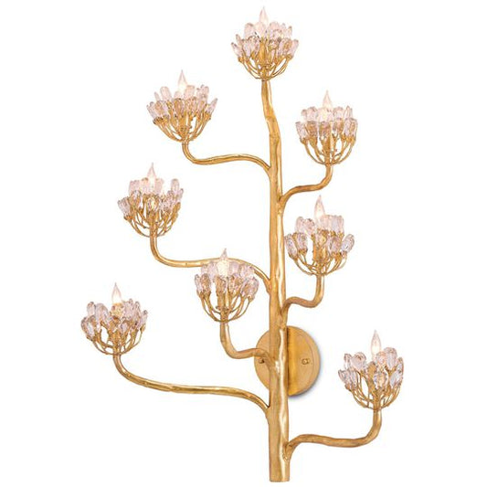 Agave Americana 32 Inch Wall Sconce by Currey and Company