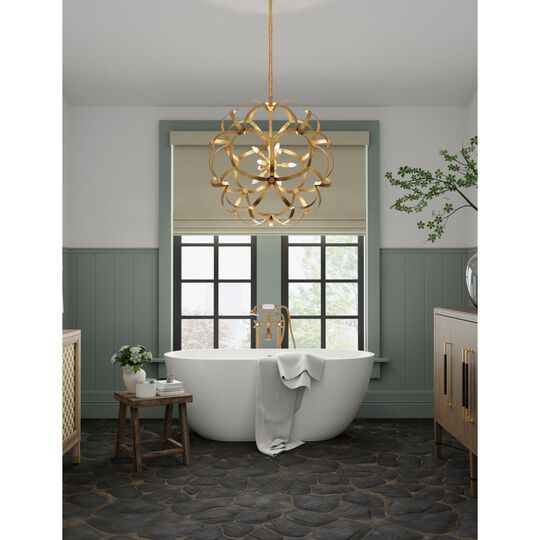 Sappho 33 Inch Large Pendant by Currey and Company