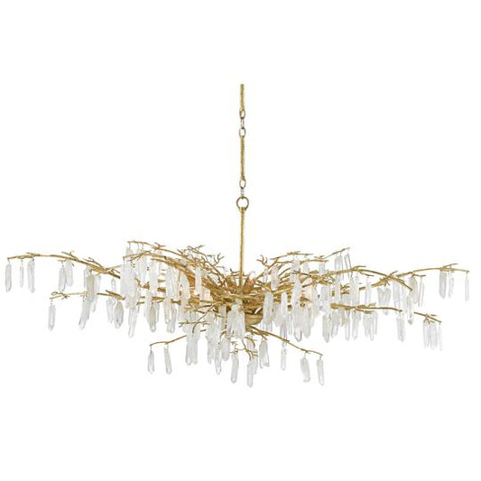 Aviva Stanoff Forest Dawn 8 Light Chandelier by Currey and Company