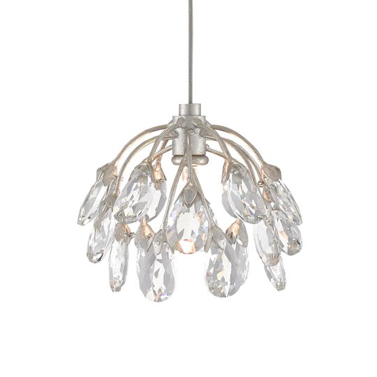 Crystal Bud 7 Light LED Multi Light Pendant by Currey and Company