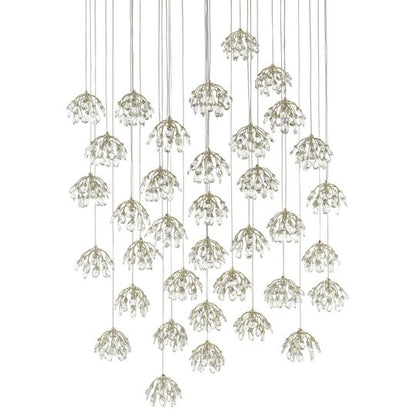 Crystal Bud 36 Light LED Multi Light Pendant by Currey and Company