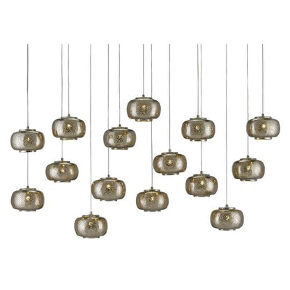Pepper 48 Inch 15 Light LED Multi Light Pendant by Currey and Company