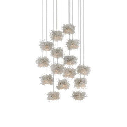 Birds Nest 15 Light LED Multi Light Pendant by Currey and Company