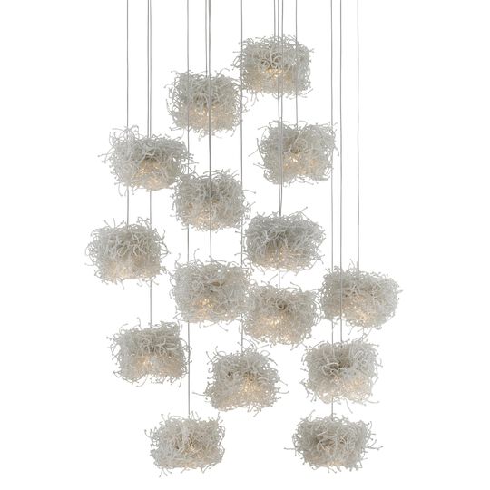 Birds Nest 15 Light LED Multi Light Pendant by Currey and Company