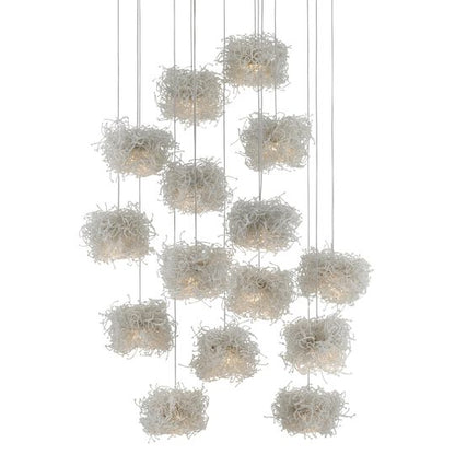 Birds Nest 15 Light LED Multi Light Pendant by Currey and Company