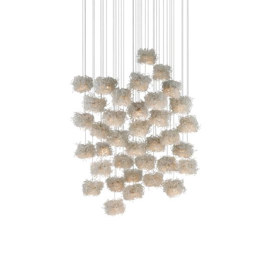 Birds Nest 36 Light LED Multi Light Pendant by Currey and Company
