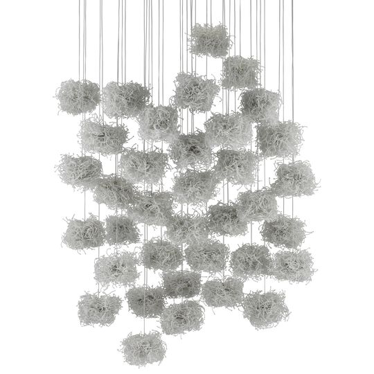 Birds Nest 36 Light LED Multi Light Pendant by Currey and Company