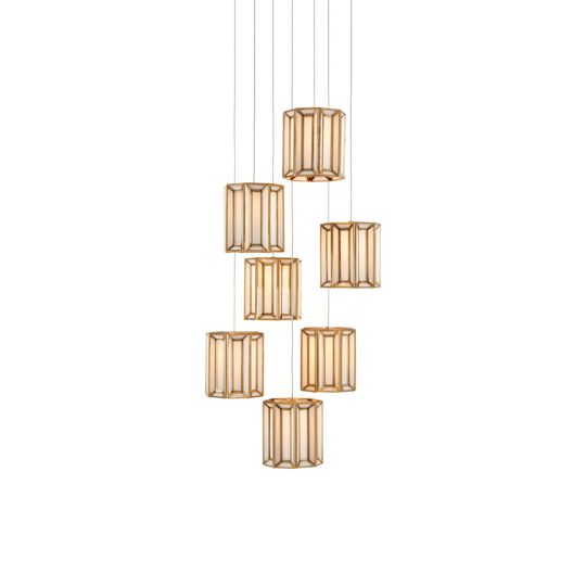 Daze 17 Inch Multi Light Pendant by Currey and Company