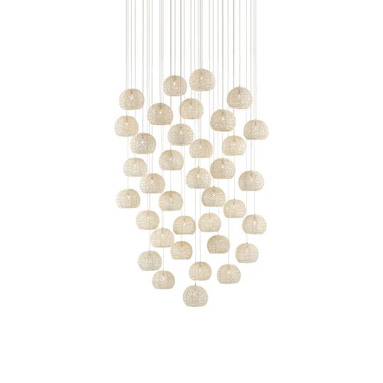 Piero 37 Inch Multi Light Pendant by Currey and Company
