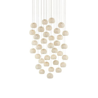 Piero 37 Inch Multi Light Pendant by Currey and Company