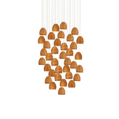 Beehive 37 Inch 36 Light LED Multi Light Pendant by Currey and Company