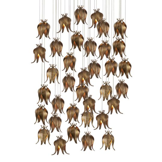 Iota 37 Inch 36 Light LED Multi Light Pendant by Currey and Company