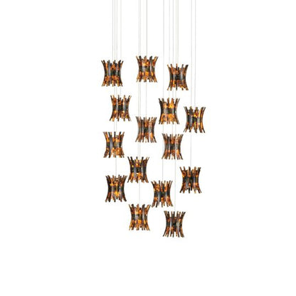 Alsop 35 Inch 15 Light Multi Light Pendant by Currey and Company