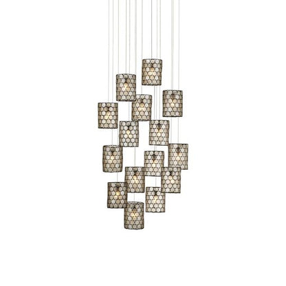 Regatta 23 Inch 15 Light LED Multi Light Pendant by Currey and Company