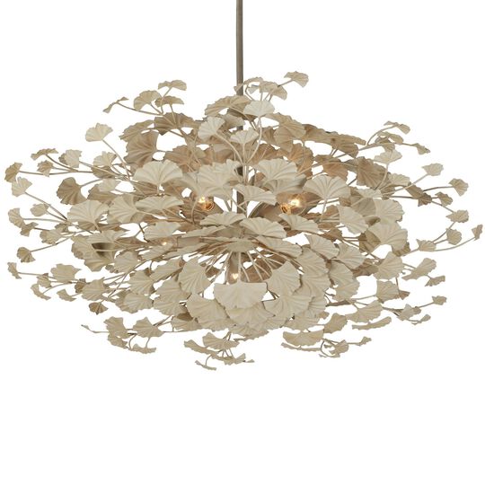 Maidenhair 40 Inch 5 Light Semi Flush Mount by Currey and Company
