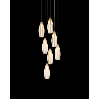 Parish 13 Inch Multi Light Pendant by Currey and Company