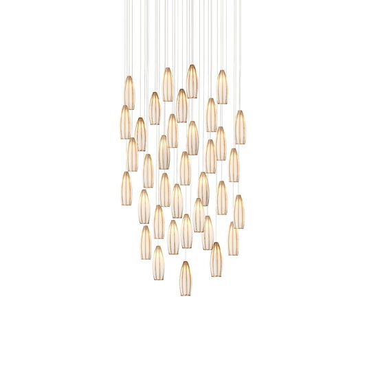 Parish 33 Inch Multi Light Pendant by Currey and Company