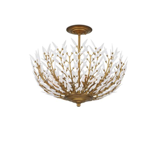 Magnum 22 Inch 4 Light Semi Flush Mount by Currey and Company