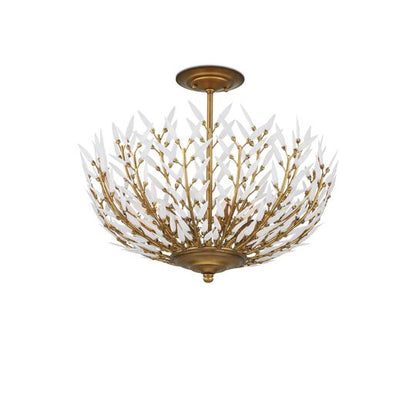 Magnum 22 Inch 4 Light Semi Flush Mount by Currey and Company