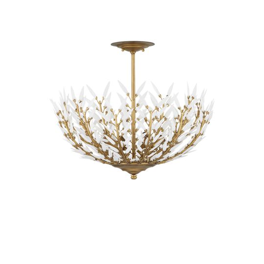 Magnum 22 Inch 4 Light Semi Flush Mount by Currey and Company