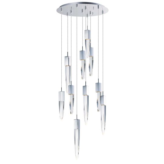 Quartz 20 Inch 10 Light Multi Light Pendant by ET2 Lighting