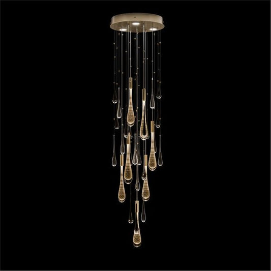 Rain 18 Inch Multi Light Pendant by Fine Art Handcrafted Lighting
