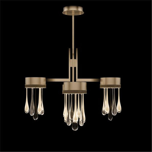 Rain 33 Inch Multi Light Pendant by Fine Art Handcrafted Lighting