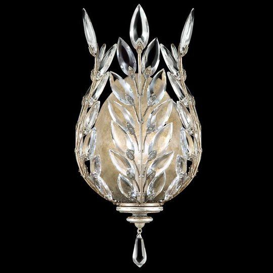 Crystal Laurel 8 Inch Wall Sconce by Fine Art Handcrafted Lighting