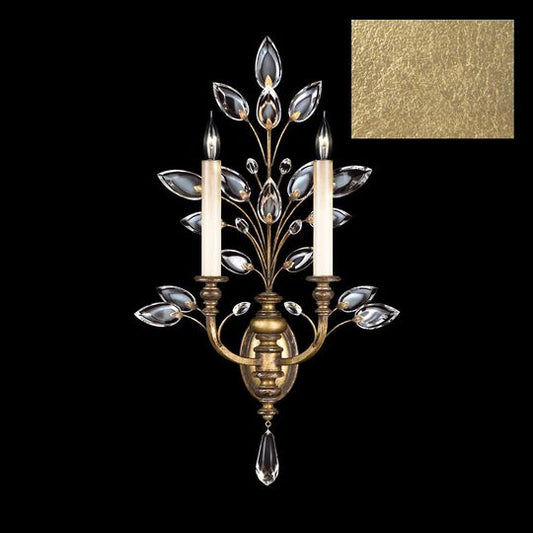 Crystal Laurel 20 Inch Wall Sconce by Fine Art Handcrafted Lighting
