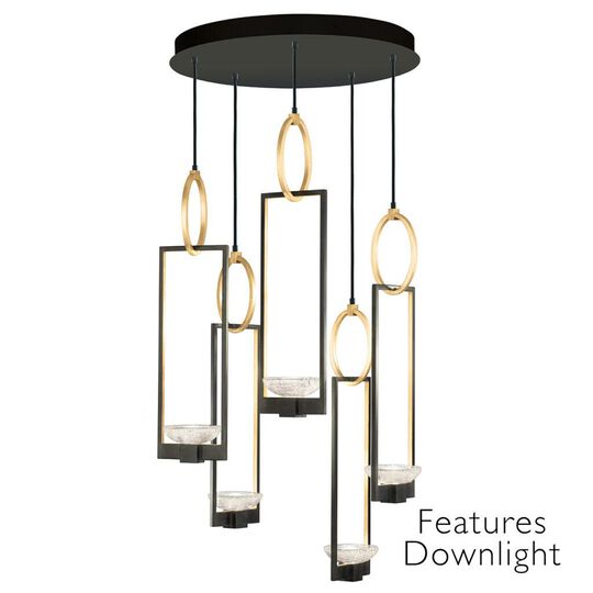 Alex Woogmaster Delphi 26 Inch 10 Light LED Multi Light Pendant by Fine Art Handcrafted Lighting
