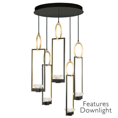 Alex Woogmaster Delphi 26 Inch 10 Light LED Multi Light Pendant by Fine Art Handcrafted Lighting