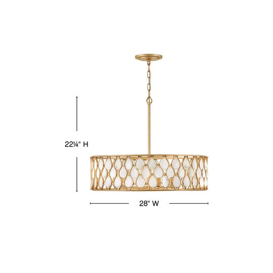 Estie 28 Inch Large Pendant by Fredrick Ramond
