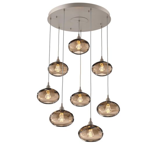 Coppa 29 Inch 8 Light Multi Light Pendant by Hammerton Studio