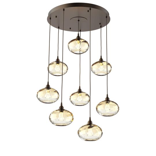 Coppa 29 Inch 8 Light Multi Light Pendant by Hammerton Studio