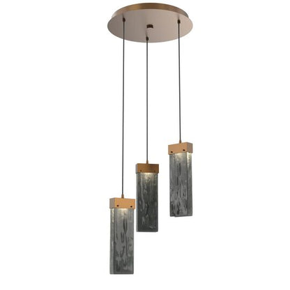 Parallel 16 Inch 3 Light LED Multi Light Pendant by Hammerton Studio