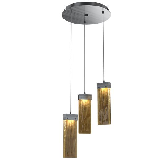 Parallel 16 Inch 3 Light LED Multi Light Pendant by Hammerton Studio