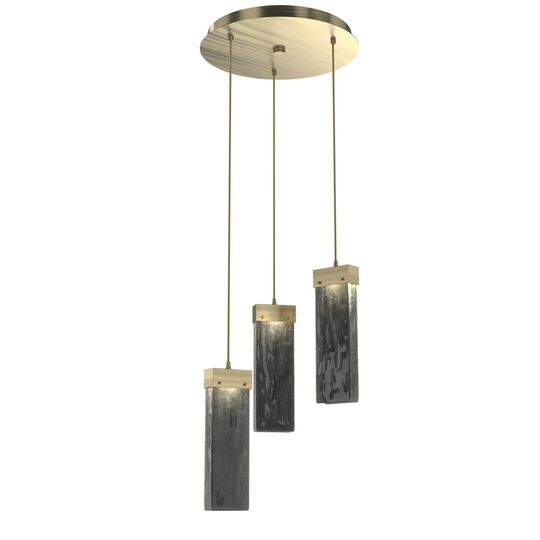 Parallel 16 Inch 3 Light LED Multi Light Pendant by Hammerton Studio