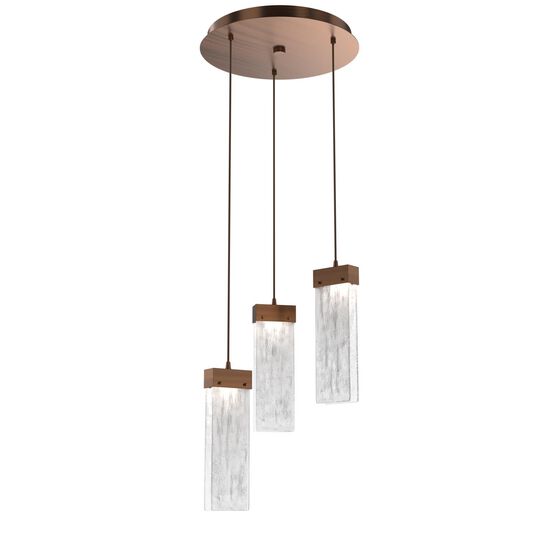 Parallel 16 Inch 3 Light LED Multi Light Pendant by Hammerton Studio