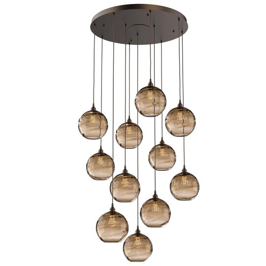 Terra 36 Inch 11 Light Multi Light Pendant by Hammerton Studio
