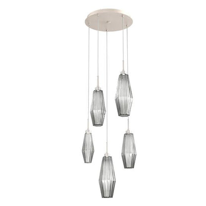 Aalto 19 Inch 5 Light LED Multi Light Pendant by Hammerton Studio