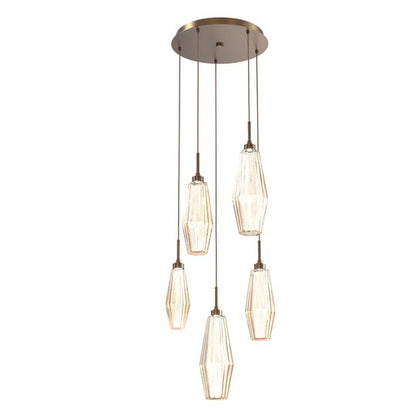 Aalto 19 Inch 5 Light LED Multi Light Pendant by Hammerton Studio