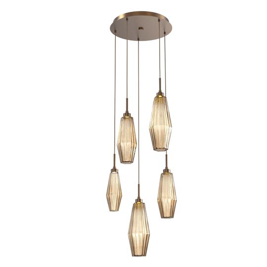 Aalto 19 Inch 5 Light LED Multi Light Pendant by Hammerton Studio