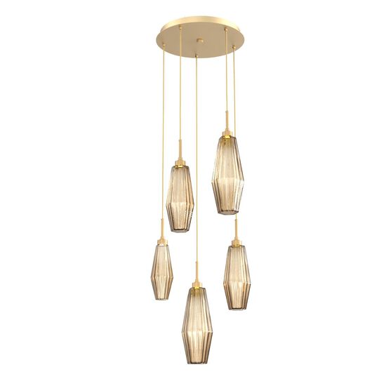 Aalto 19 Inch 5 Light LED Multi Light Pendant by Hammerton Studio