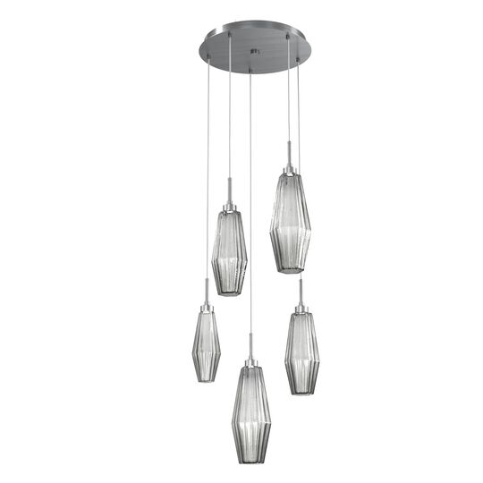 Aalto 19 Inch 5 Light LED Multi Light Pendant by Hammerton Studio