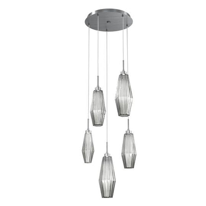 Aalto 19 Inch 5 Light LED Multi Light Pendant by Hammerton Studio