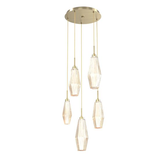 Aalto 19 Inch 5 Light LED Multi Light Pendant by Hammerton Studio