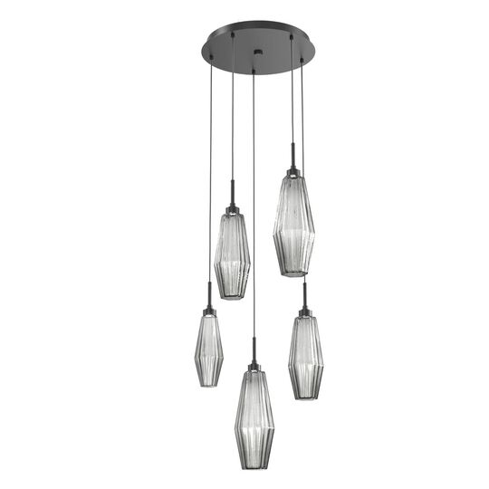 Aalto 19 Inch 5 Light LED Multi Light Pendant by Hammerton Studio